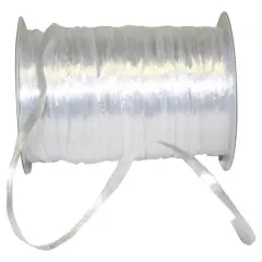 JAM Paper 1/4" Raffia Pearl Ribbon White