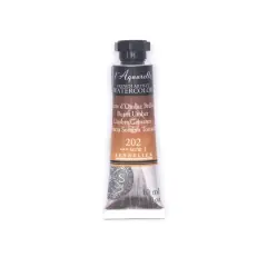 Sennelier French Artists' Watercolor, 10mL 202 Burnt Umber S1