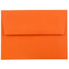 JAM Paper A2 Colored Invitation Envelopes, 50ct. Orange