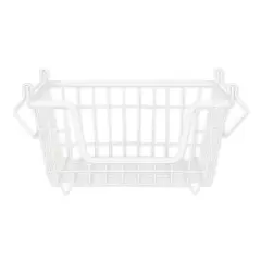 DII&reg; Small Square Metal Basket White