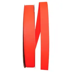 JAM Paper 7/8" Grosgrain Texture Ribbon Neon Orange