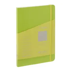 Fabrian&reg; EcoQua Plus A5 Lined Stitch-Bound Notebook Lime