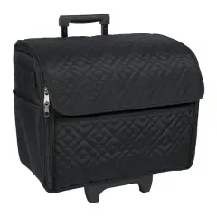 Everything Mary Black Rolling Sewing Machine Tote