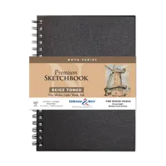 Stillman & Birn&reg; Nova Series Wirebound Beige Toned Mixed Media Sketchbook