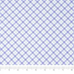 SINGER Purple Check Cotton Fabric