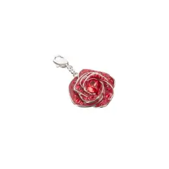 Red Austrian Crystal Rose Charm by Bead Landing&trade;
