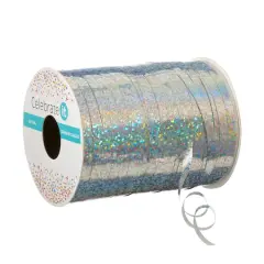 3/16" Holographic Silver Curling Ribbon by Celebrate It&trade;