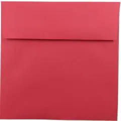 JAM Paper 8.5" x 8.5" Red Square Colored Invitation Envelopes, 25ct.