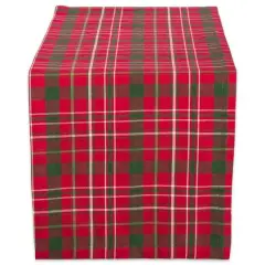 DII&reg; 72" Tartan Holly Plaid Table Runner