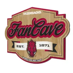 NCAA Fan Cave Sign Arkansas Razorbacks
