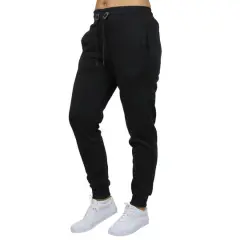 Galaxy by Harvic Women's Relaxed-Fit Fleece-Lined Jogger Sweatpants Black