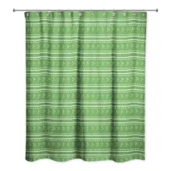 Clover Stripe 71" x 74" Shower Curtain