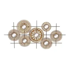 Brown Modern Ornamental Metal Wall Decoration