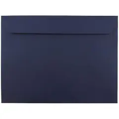 JAM Paper 9" x 12" Booklet Premium Envelopes, 25ct. Navy Blue