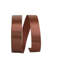 JAM Paper 3/8" x 100yd. Single Face Satin Allure Ribbon Light Brown