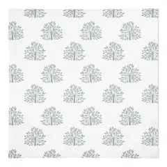 Blooming Bush Cotton Twill Napkin White