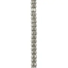 Rhodium Faceted Metal Cube Beads, 3mm by Bead Landing&trade;