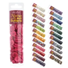 John Bead Nutton but Buttons Mixed Collection Dark Pink
