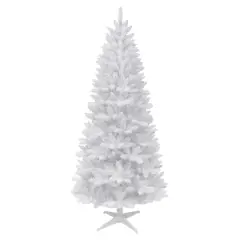 7ft. Unlit White Carson Artificial Pine Christmas Tree