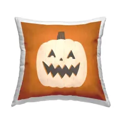Stupell Industries Halloween Happy Jack-o-Lantern Throw Pillow