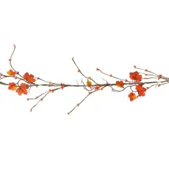 20ct. LED Warm White LED Red Leaf Garland String Lights by Ashland&reg;