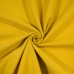 Fabric Merchants Solid Cotton Jersey Knit Fabric Mustard