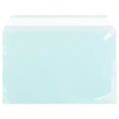 JAM Paper 5.43" X 8.62" Self Adhesive Closure Cello Sleeves, 100ct. Aqua