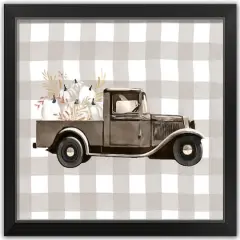 Harvest Truck Framed Print Wall Art