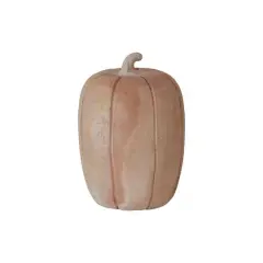 Hello Honey&reg; 8" Brown Handmade Terra Cotta Pumpkin