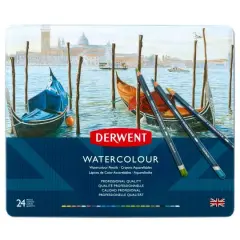 Derwent&reg; Watercolor Pencil 24 Color Set