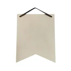 8" Unfinished Ribbon Plywood Plaque by Make Market&reg;