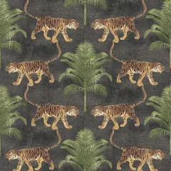 Tommy Bahama&reg; Tiger and Tree Peel & Stick Wallpaper Coal