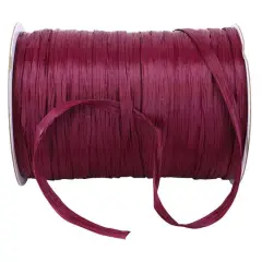 JAM Paper 1/4" Matte Raffia Ribbon, 100yd. Wine