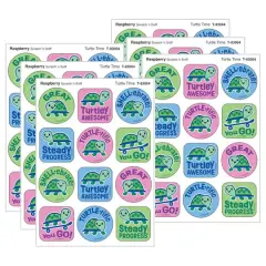 TREND Enterprises&reg; Turtle Time, Raspberry Scent Scratch 'n Sniff Stinky Stickers&reg;, 48 Per Pack, 6 Packs