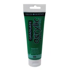 Daler-Rowney&reg; Graduate Acrylic Paint, 120mL 335 Emerald