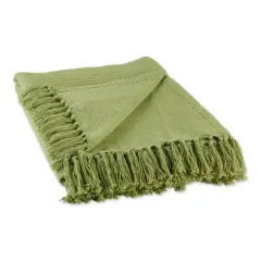 DII&reg; Antique Green Solid Ribbed Throw