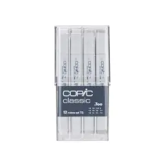 Copic&reg; Toner Gray 12 Color Classic Marker Set