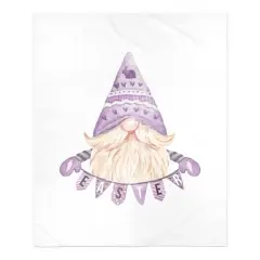 Easter Gnome Banner Blanket 50" x 60" Sherpa Fleece Blanket