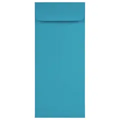 JAM Paper 4.5" x 10.37" Blue Colored Envelopes, 25ct.