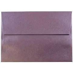 JAM Paper 4.75" x 6.5" Metallic Invitation Envelopes, 25ct. Purple Stardream