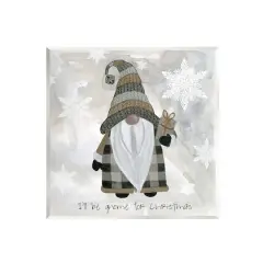 Stupell Industries Gnome for Christmas Phrase Wall Plaque Art