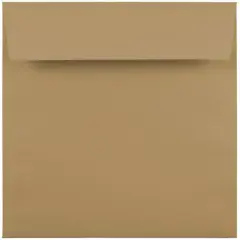 JAM Paper 6.5" x 6.5" Premium Invitation Envelopes, 25ct. Tan Brown
