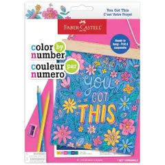 Faber-Castell&reg; You Got This Color by Number Wall Art Kit