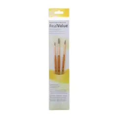 Princeton&trade; RealValue&trade; Synthetic Hair Round 3 Piece Brush Set