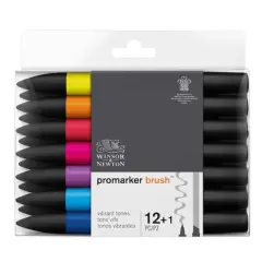 Winsor & Newton&reg; 13 Vibrant Promarker Brush&trade; Set