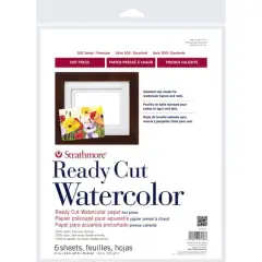 Strathmore&reg; 500 Series Hot-Press Ready Cut Watercolor Paper