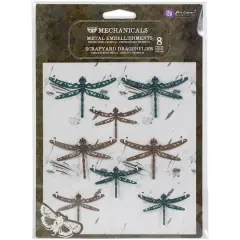 Finnabair&reg; Mechanicals Scrapyard Dragonflies Metal Embellishments Set