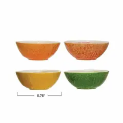 Hello Honey&reg; 6" Hand-Painted Ceramic Fruit Bowl Set