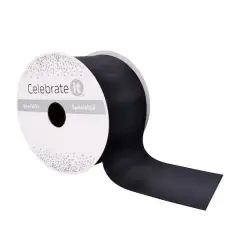 2.5" x 10yd. Satin Ribbon by Celebrate It&reg; Specialty Black