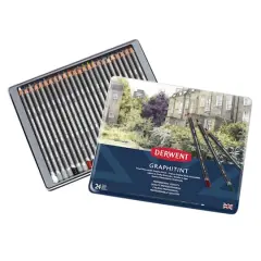 Derwent&reg; Graphitint Pencil 24 Color Tin Set